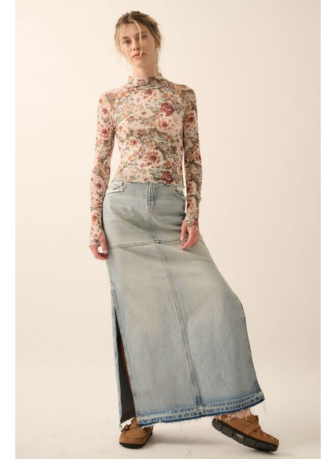 FLORA FLORA MESH LAYERING TOP