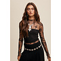 LACE LACE BABY LAYERING TOP-BLACK