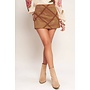 SUEDE STITCHES SKORT