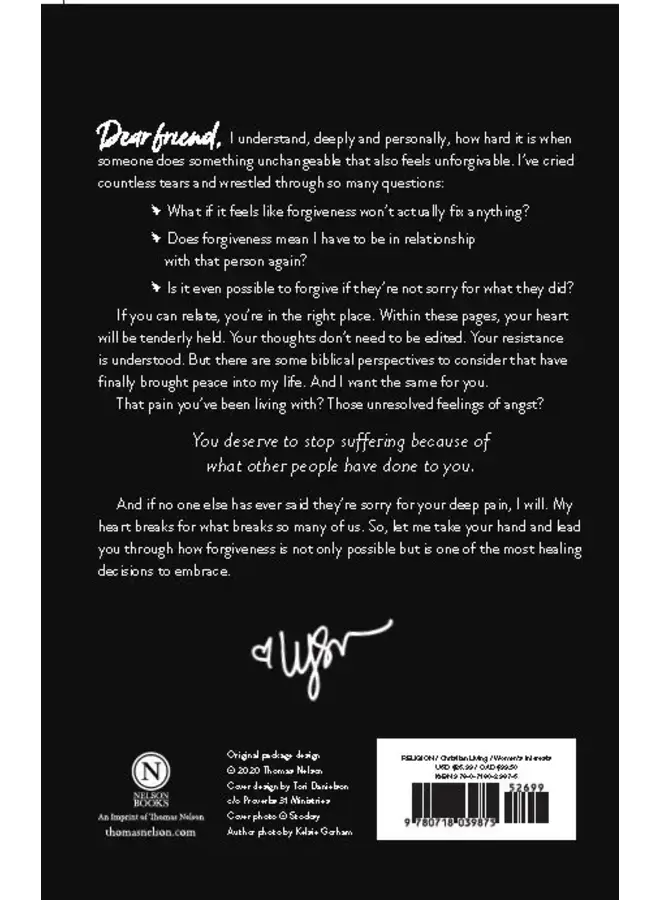 FORGIVING WHAT YOU CAN'T FORGET