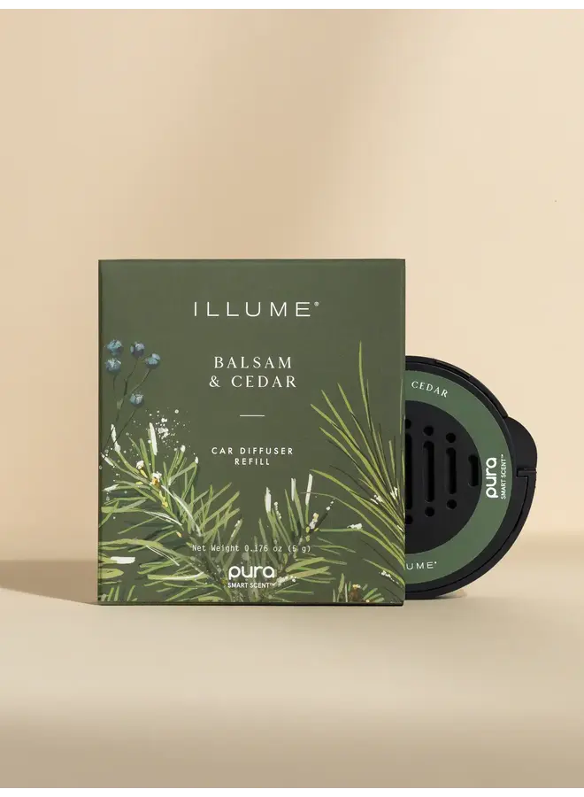 PURA CAR FRAGRANCE REFILL-ILLUME BALSAM & CEDAR