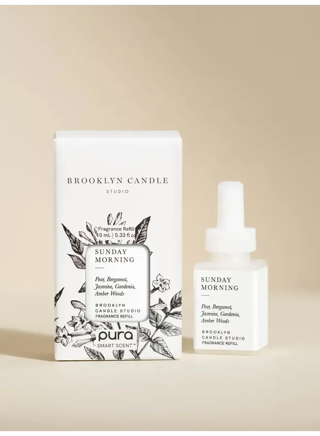 PURA FRAGRANCE DIFFUSER REFILL-BROOKLYN CANDLE SUNDAY MORNING