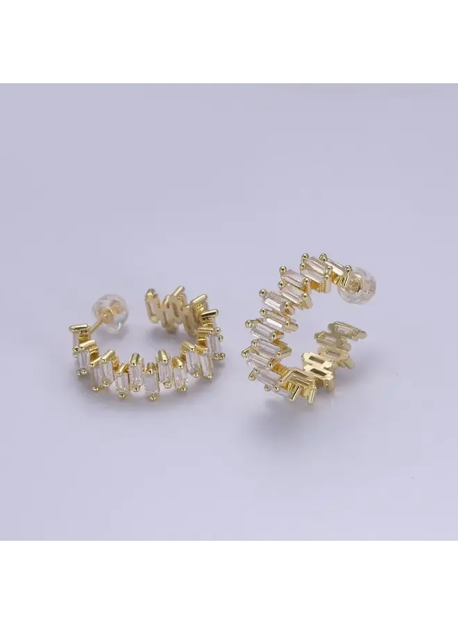 ELEANOR 24KGF HOOP EARRINGS