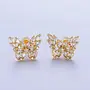 EDITH 24KGF BUTTERFLY EARRINGS