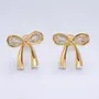 ELYSSA 24KGF BOW EARRINGS