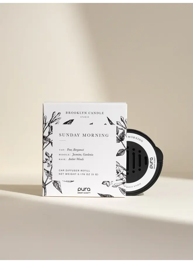 PURA CAR FRAGRANCE REFILL-BROOKLYN CANDLE SUNDAY MORNING