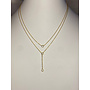 NYLAH 24KGF LARIAT NECKLACE