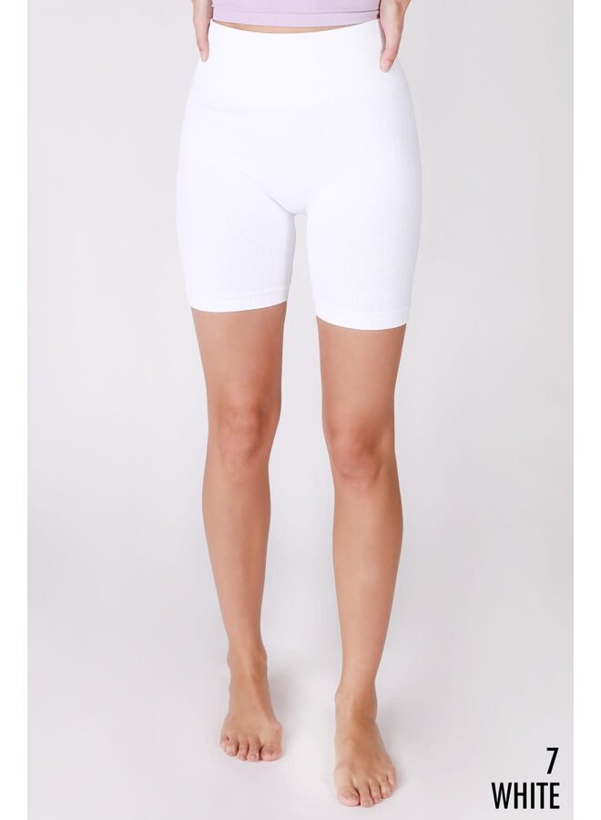 NIKI VINTAGE CHEVRON HIGHWAIST BIKER SHORTS