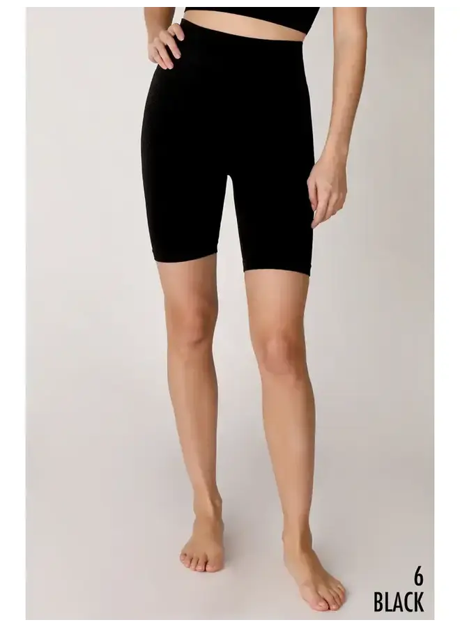 NIKI VINTAGE CHEVRON HIGHWAIST BIKER SHORTS