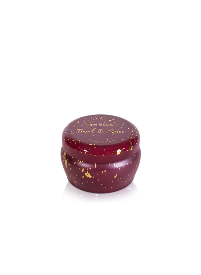 TINSEL AND SPICE GLIMMER MINI TIN 3 OZ