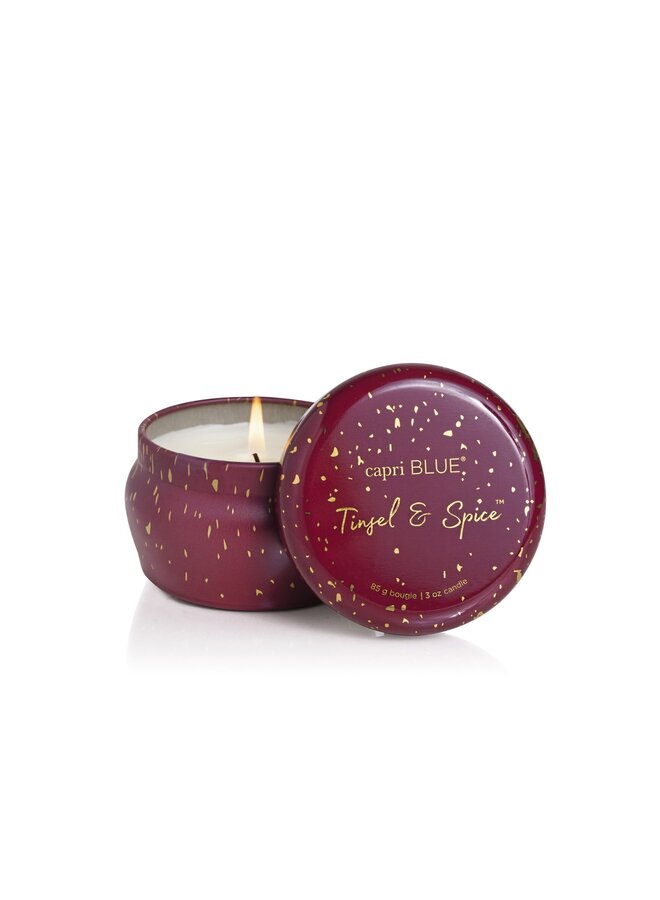 TINSEL AND SPICE GLIMMER MINI TIN 3 OZ
