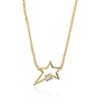 SAMARA CHAIN WITH STAR CHARM 18KGP