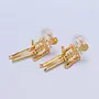 ALA 24KGF DANCING SKELETON EARRINGS
