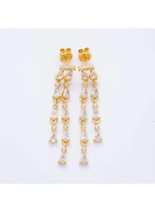 AYSEL 24KGF DANGLE EARRINGS