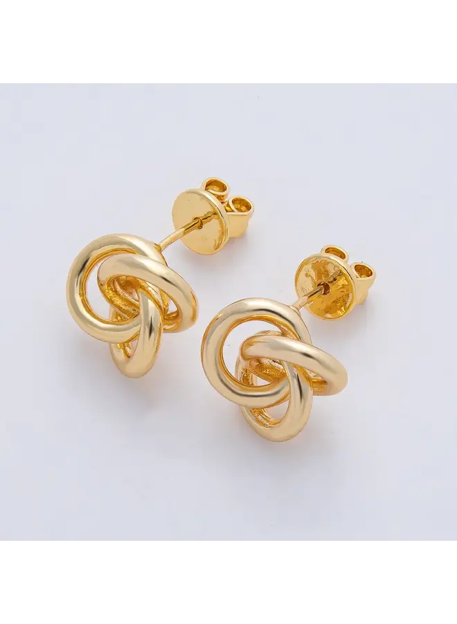 ERLINDA 24KGF KNOT EARRINGS