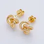 ERLINDA 24KGF KNOT EARRINGS