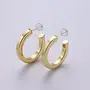 ADDISON 24KGF HOOP EARRINGS-30MM