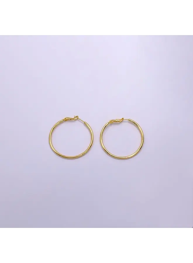 EDILYN 40 MM HOOP EARRINGS