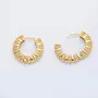ELLISON 24KGF HOOP EARRINGS-21MM