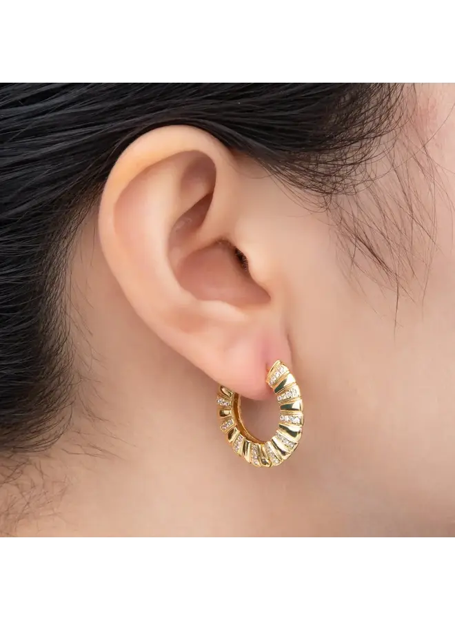 ELLISON 21MM HOOP EARRINGS