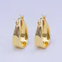 ALEX 24KGF CHUBBY HOOP LATCH EARRINGS
