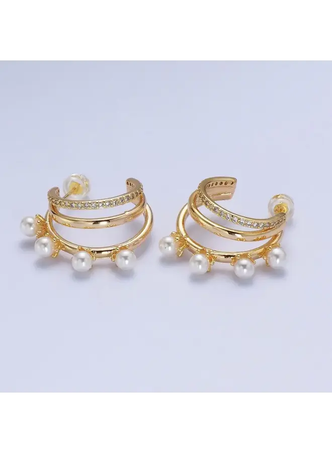 ARTEMIS TRIPLE STACK EARRINGS