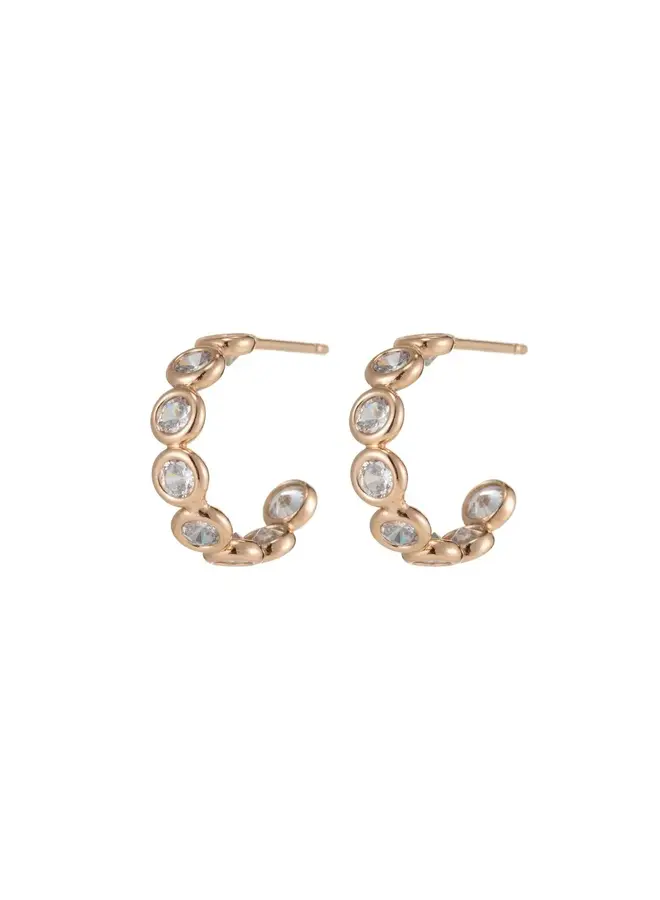 AYLANI 24KGF HOOP EARRINGS