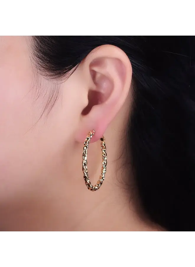 ELARAE 40MM HOOP EARRINGS