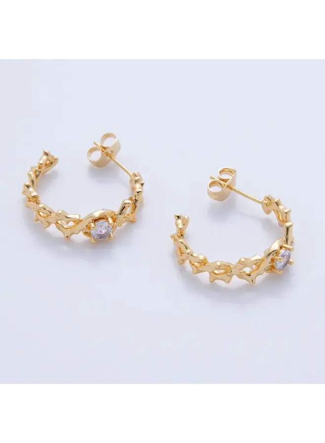 EVELINA HOOP EARRINGS