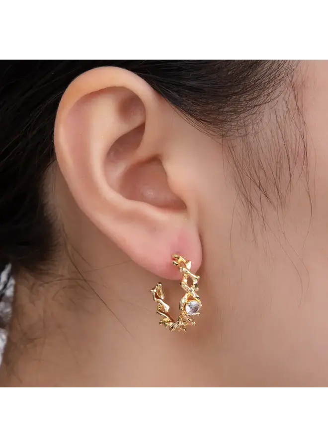 EVELINA HOOP EARRINGS