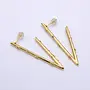 ADORA 24KGF TRIANGLE HOOP EARRINGS-50MM