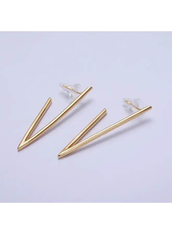 ARIANA 50MM TRIANGLE HOOP EARRINGS