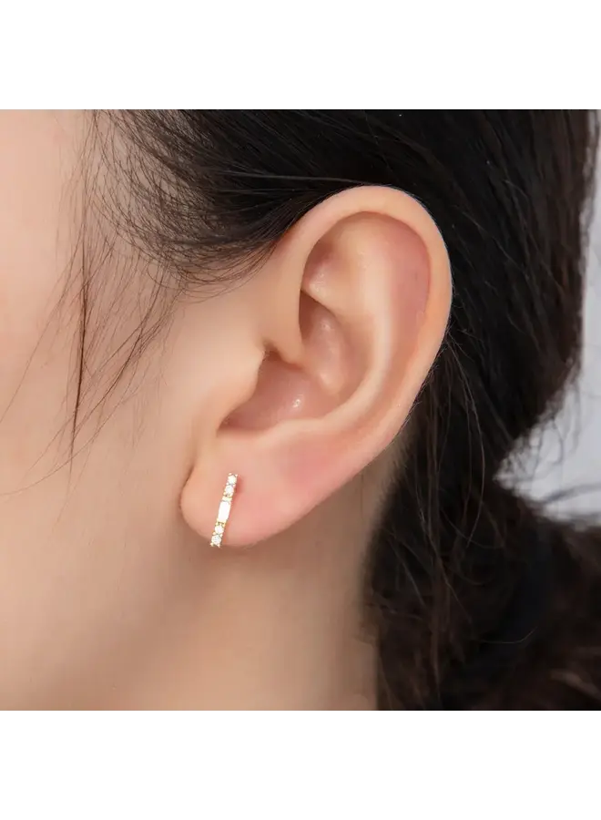 EMBERLYNN 24KGF STUD EARRINGS