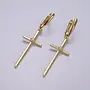 ANAYA 24KGF CROSS EARRINGS