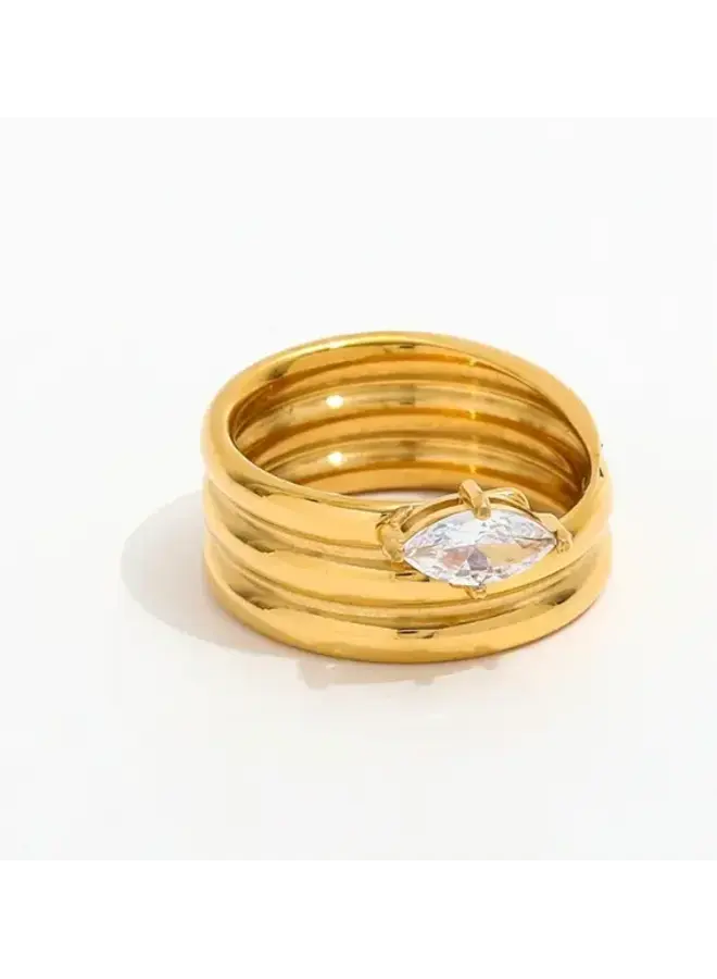 RENATA 24KGF ADJUSTABLE SIZED RING
