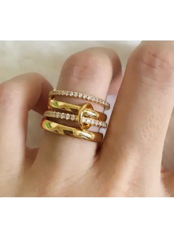 REN ADJUSTABLE STACKING BANDS RING