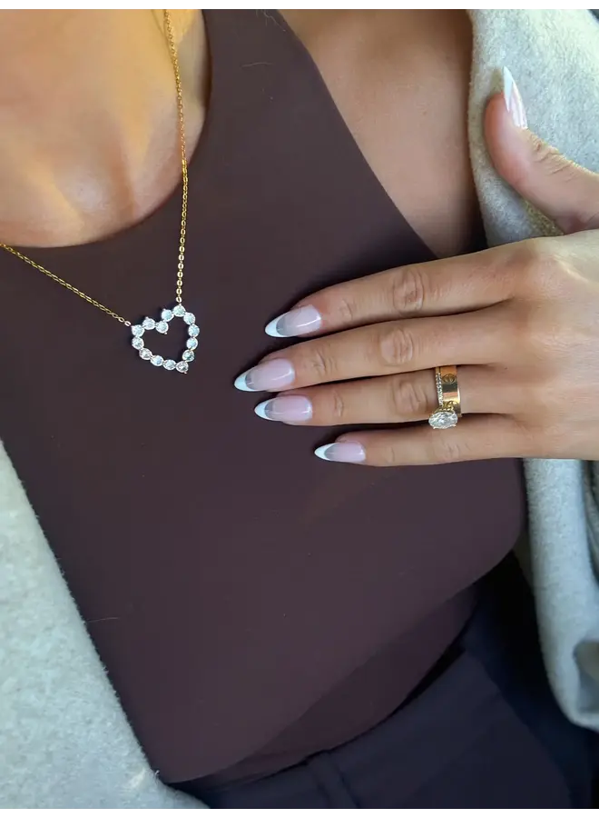 NERISSA DIAMOND HEART NECKLACE