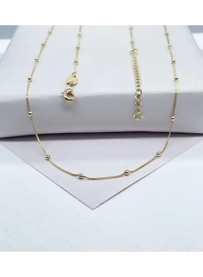 CLEO 24KGF LAYERING CHAIN- 16"