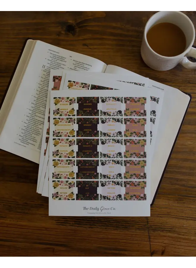 MAGNOLIA FLORAL BIBLE TABS
