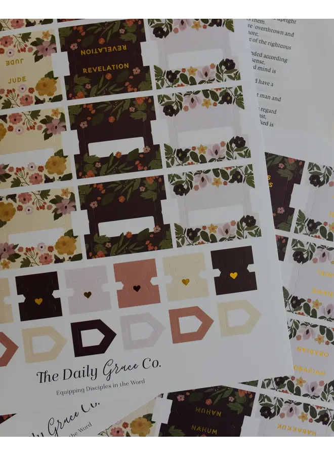 MAGNOLIA FLORAL BIBLE TABS