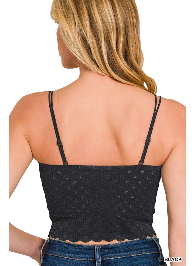 DON'T CALL ME SWEETHEART BRALETTE-BLACK