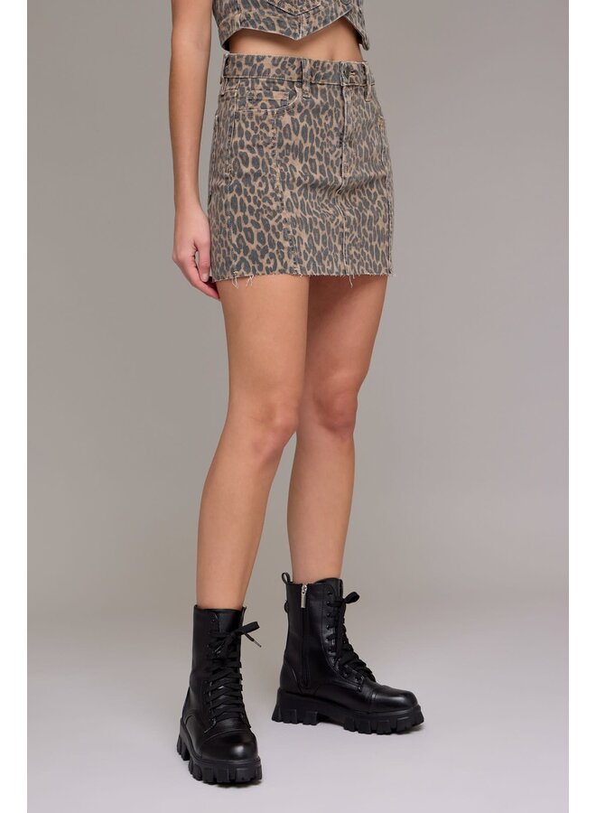 WILD THANG CHEETAH MINI SKIRT