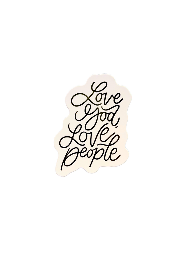 LOVE GOD, LOVE PEOPLE MAGNET