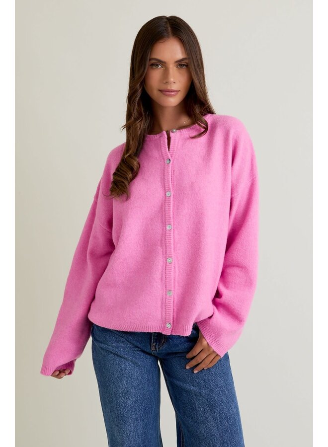 IN MY PINK PHASE SWEATER CARDIGAN