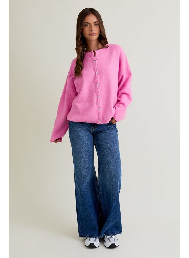 IN MY PINK PHASE SWEATER CARDIGAN