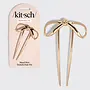 MINI METAL BOW FRENCH HAIR PIN-GOLD