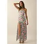 SO SWEET FLORAL STRAPLESS MAXI DRESS