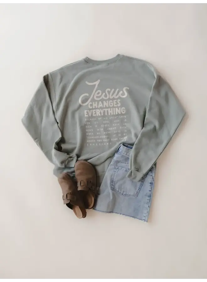 JESUS CHANGES EVERYTHING PULLOVER
