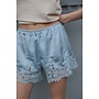 SATIN KISS LACE TRIM SHORTS