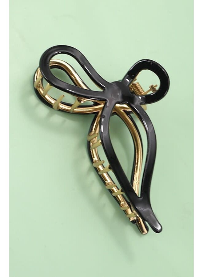 BOW CLAW CLIP-BLACK